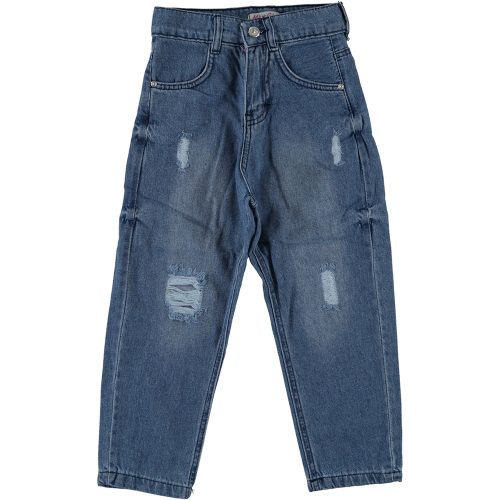 široke jeans -raztrganke